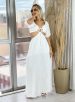 vestido longo thalia off white