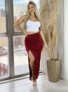 blusa morcego vermelho