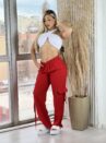calça Ágata vermelho