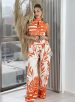 conjunto estampado vanusa laranja