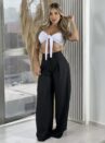 calça pantalona karina preto