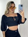 cropped roma preto