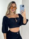 cropped roma preto