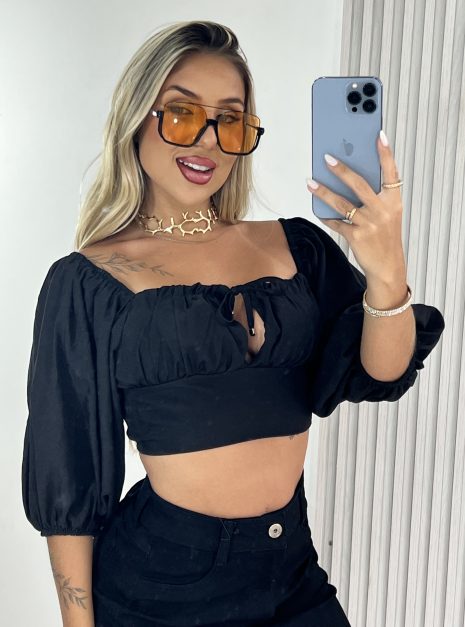 cropped roma preto