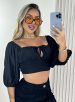 cropped roma preto