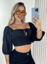 cropped roma preto