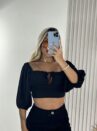 cropped roma preto