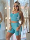 conjunto fitness ad verde
