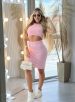 vestido midi beta rosa bb
