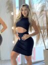 vestido midi beta preto