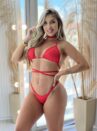 biquíni raquel poliamida vermelho