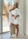 conjunto kimono cropped branco