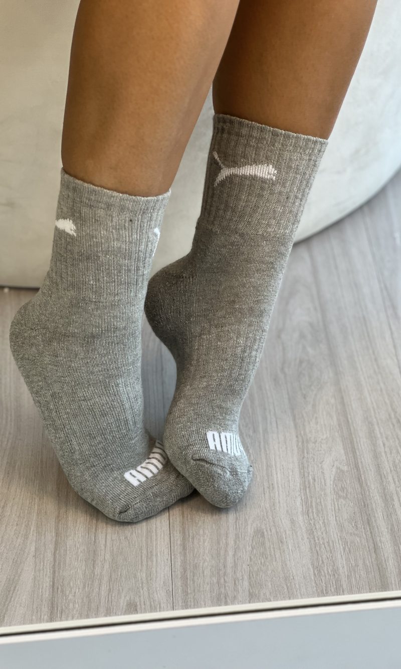 kit 3 pares meia unissex puma 4530.001.6.9