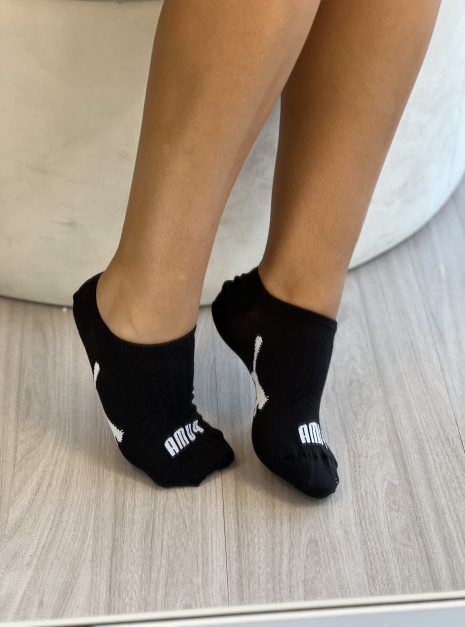 meia invisível kit 3 pares preto puma 4755.001