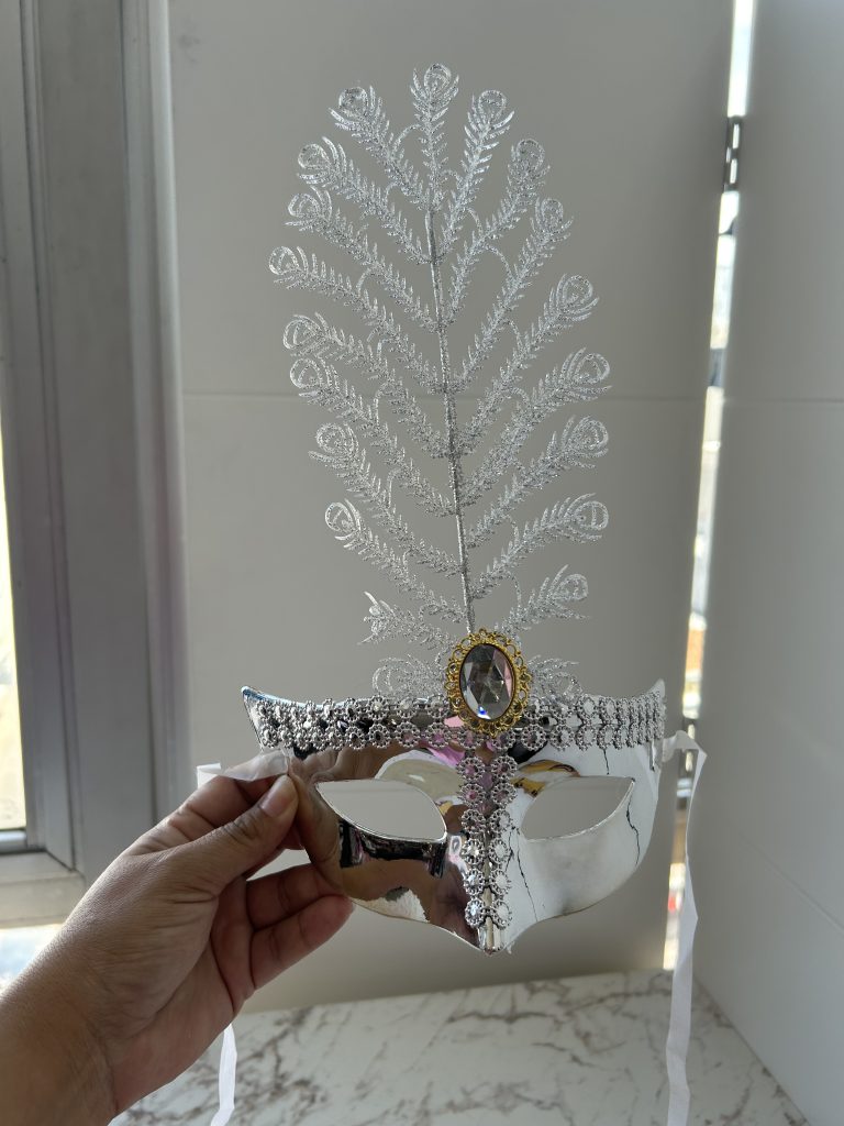mascara de carnaval prata mascara de carnaval prata