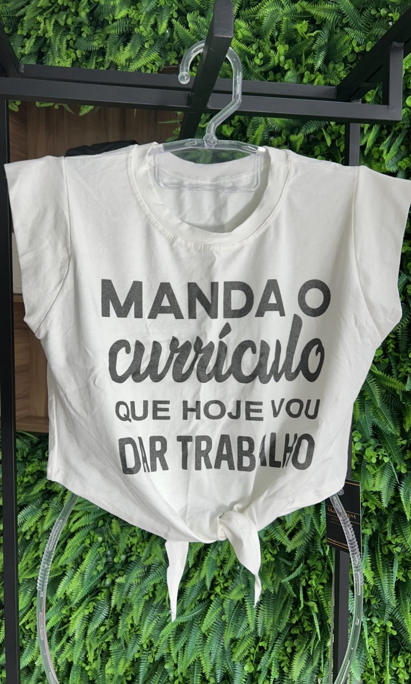 cropped manda o currículo off white