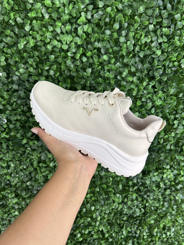 tênis casual jogging marfim via marte 136 002 15 tênis casual jogging marfim via marte 136 002 15