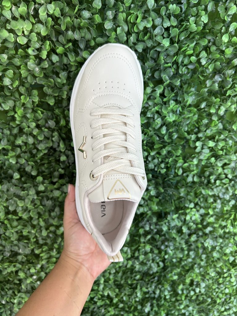 tênis casual jogging marfim via marte 136 002 15 tênis casual jogging marfim via marte 136 002 15