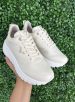 tênis casual jogging marfim via marte 136 002 15