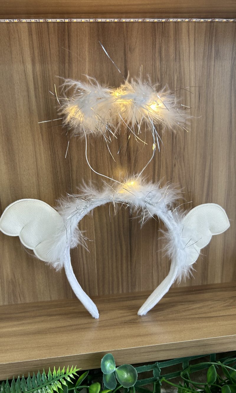 tiara anjinho com luz tiara anjinho com luz