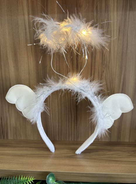 tiara anjinho com luz