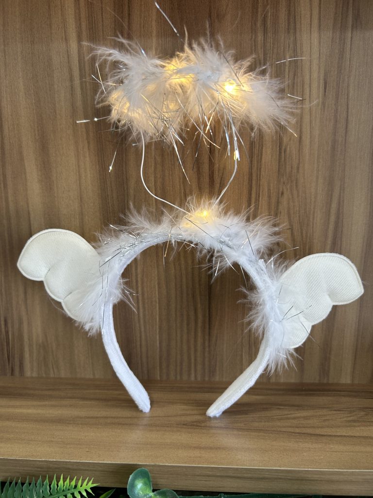 tiara anjinho com luz