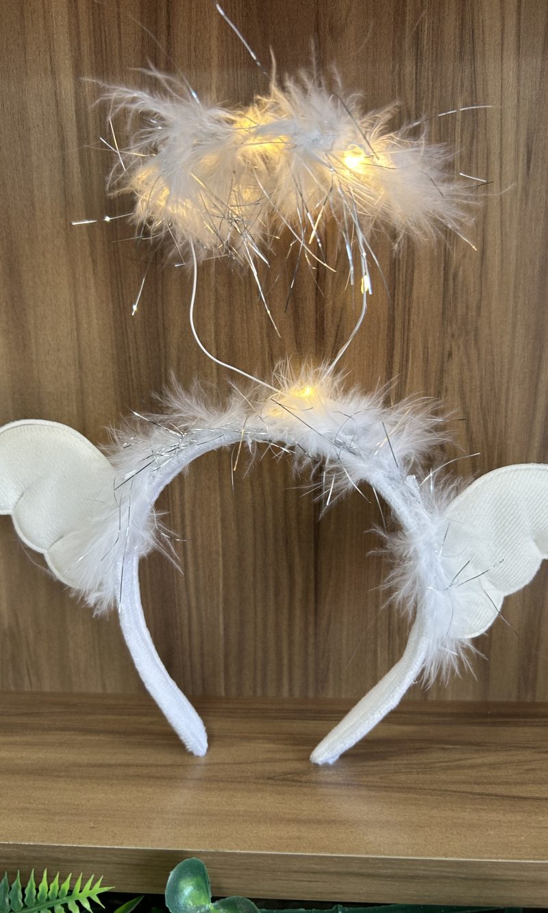 tiara anjinho com luz