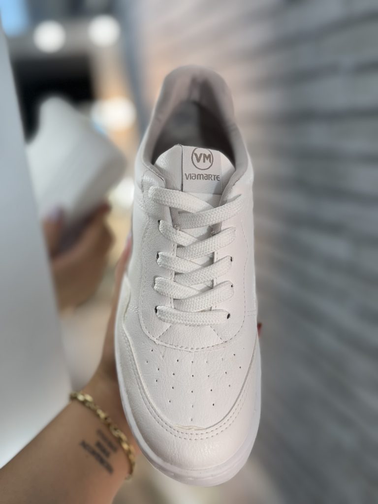 tênis casual napa branco via marte 065 002 03 tênis casual napa branco via marte 065 002 03