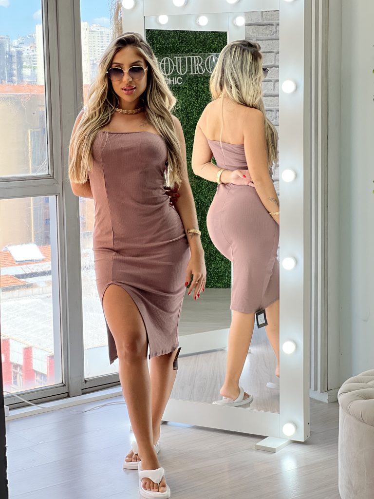 vestido midi heshy chocolate vestido midi heshy chocolate