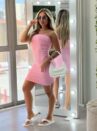 vestido midi heloisa rosa