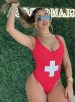 maiô claudinha vermelho