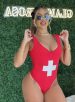 maiô claudinha vermelho