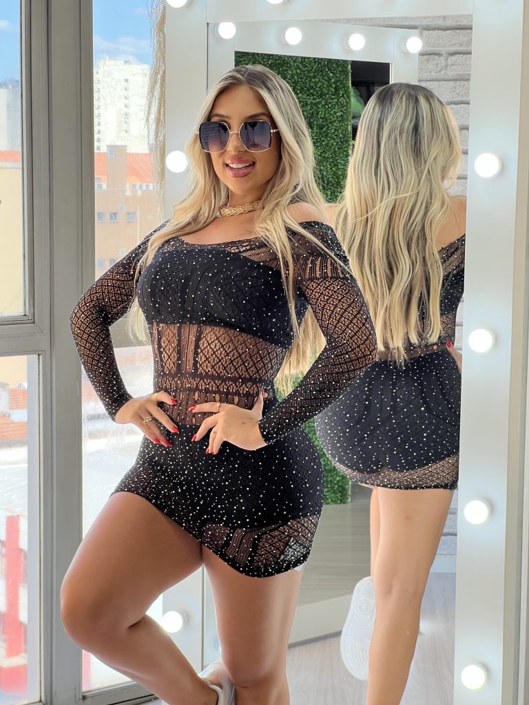 vestido arrastão mariana vermelho
