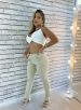 conjunto chemise top betina off with