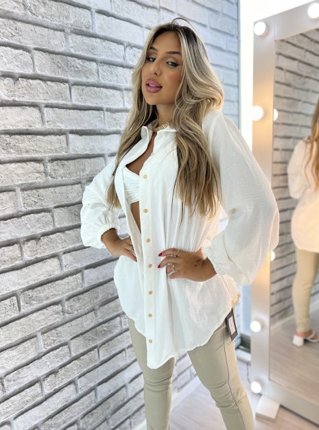 conjunto chemise top betina off with