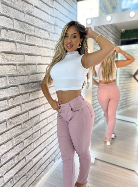 calça elenice rosa