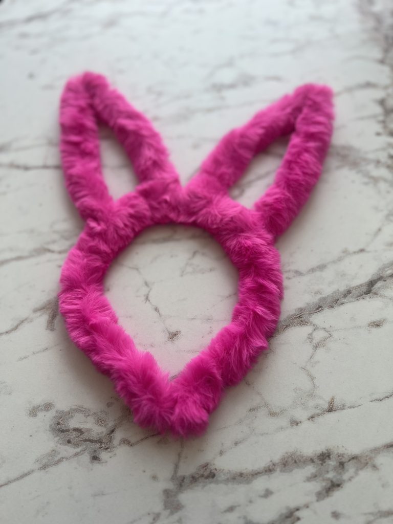 tiara coelhinha rosa