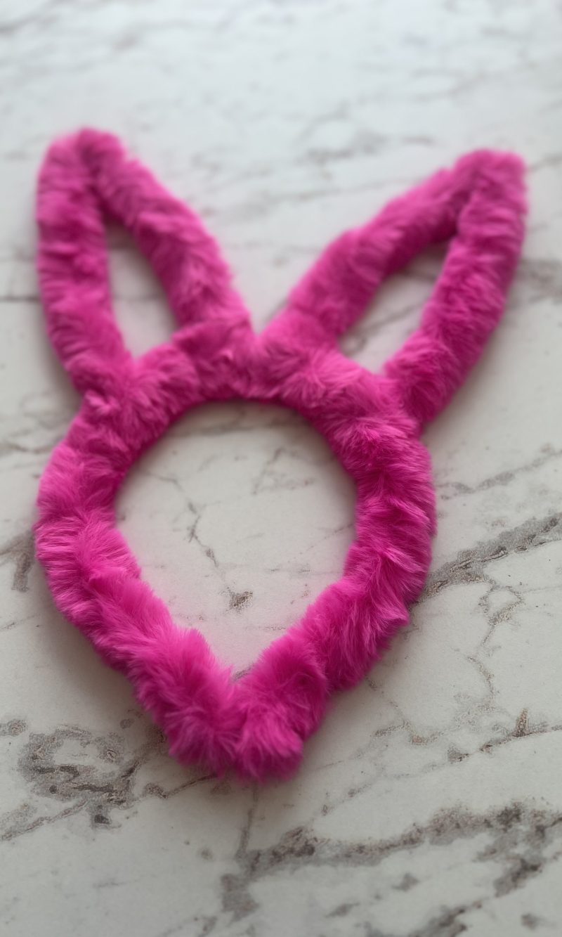 tiara coelhinha rosa