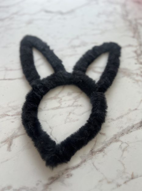 tiara coelhinha preto