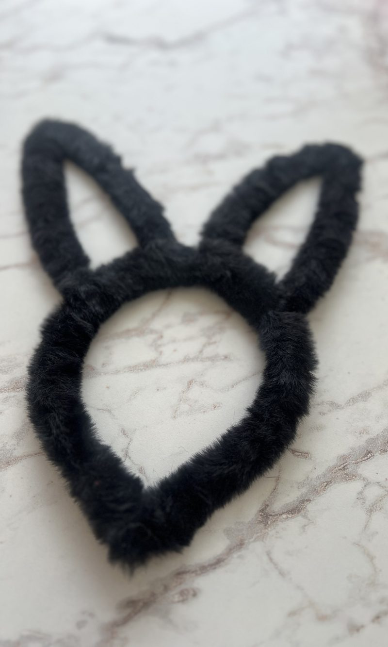 tiara coelhinha preto