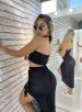 conjunto tricot danubia preto