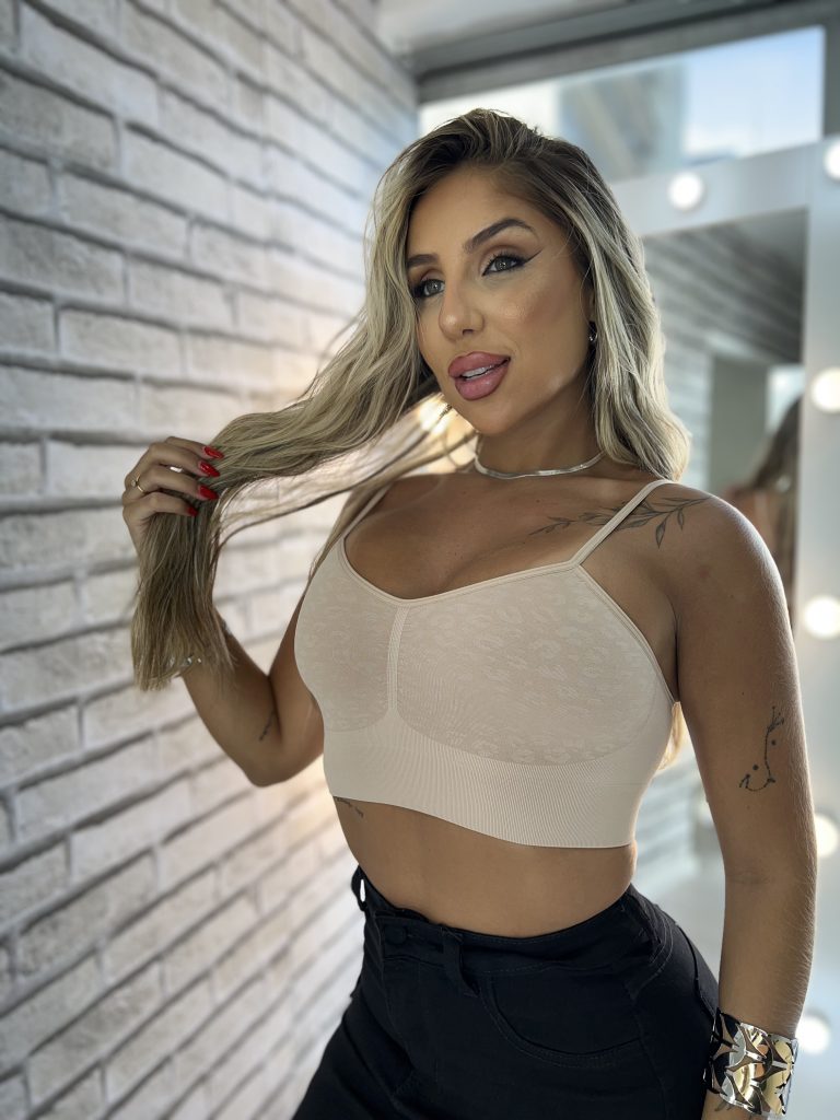 top sem costura bege selene top sem costura bege selene