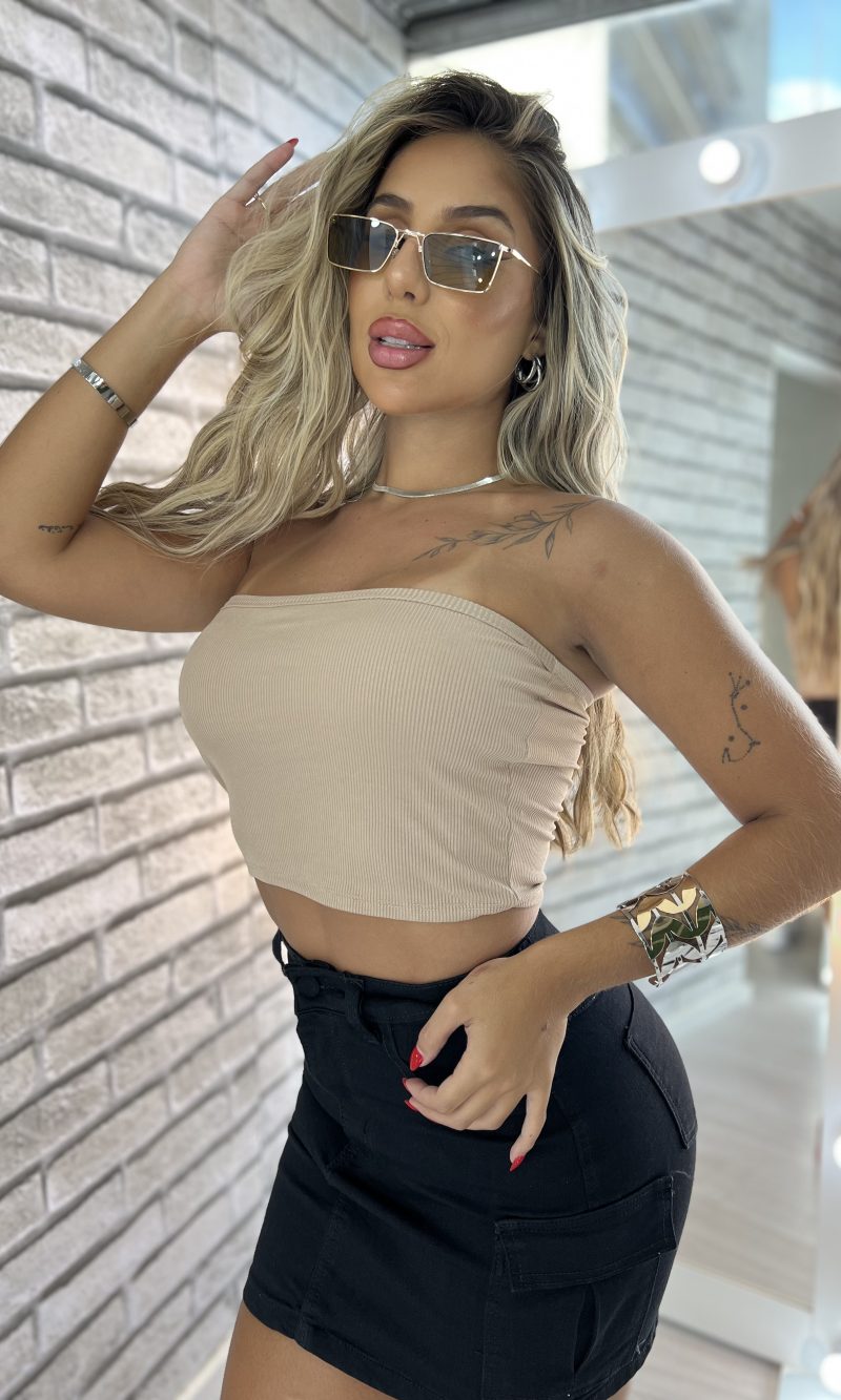 top faixa karol bege