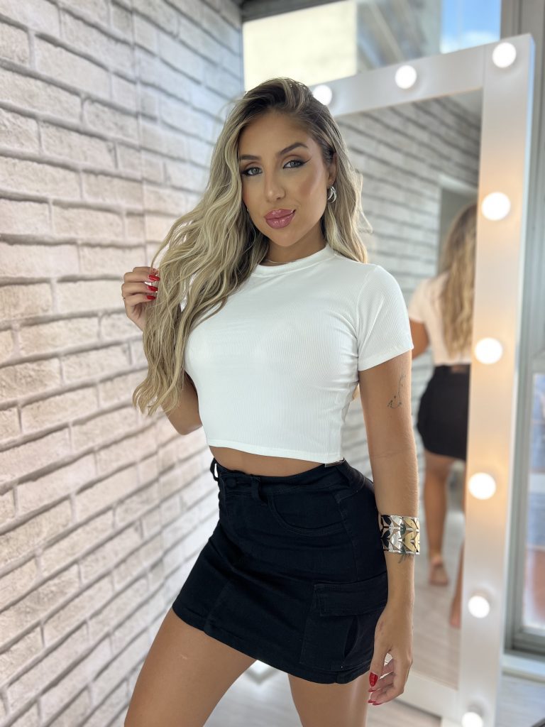 blusa cropped manu off white blusa cropped manu off white