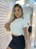 blusa cropped manu off white