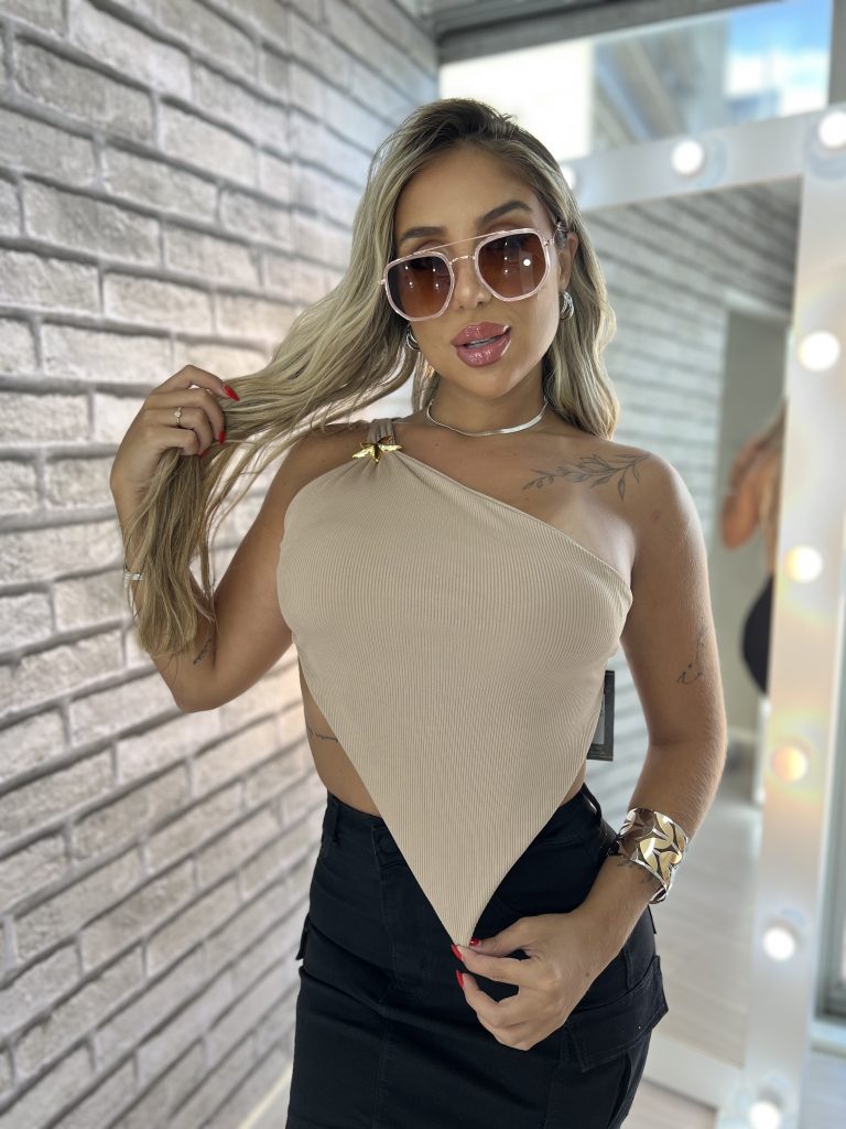 cropped estrela branco