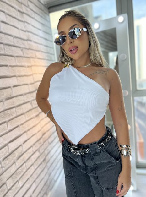 cropped estrela branco