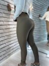 calça courino janice bege