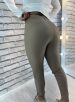 calça courino janice bege