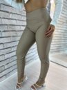 calça courino janice bege